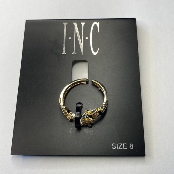 INC Gold-Tone Pave Star Open Ring - Picture 2 of 3